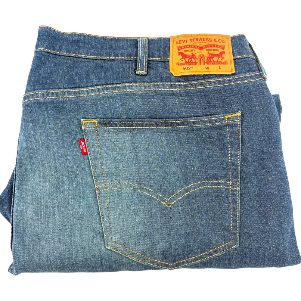 Levis 541 Athletic Taper Mens Jeans 46x29 Dark Wash Indigo Denim 59684-0003